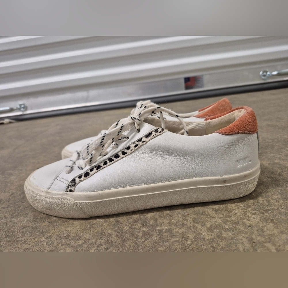 Madewell Women's White and Tan Sneakers Size 7M